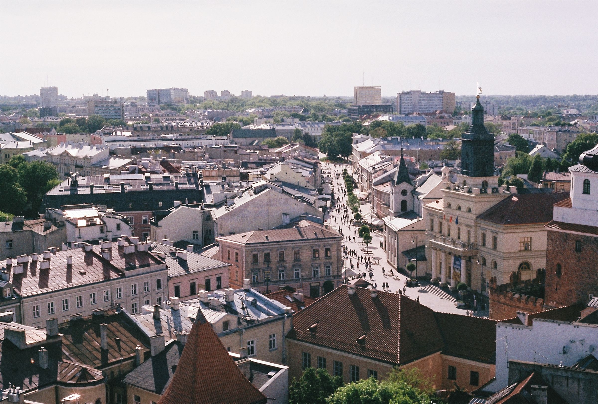 Panorama Lublina z góry